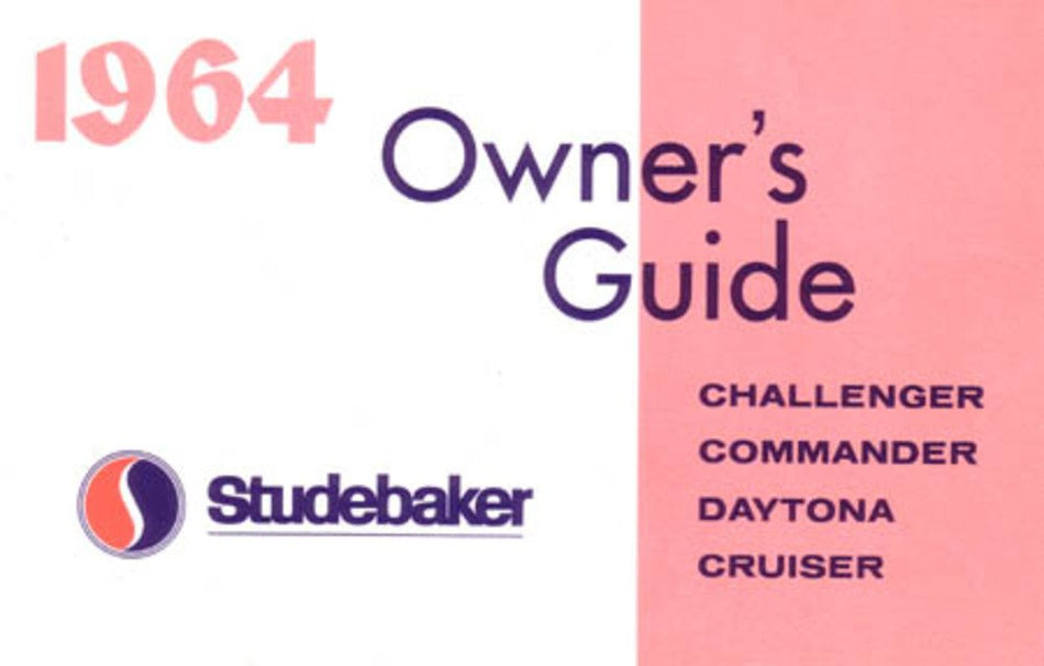 bishko automotive literature 1964 Studebaker Commander Cruiser Daytona Owners Manual User Guide Operator Book
