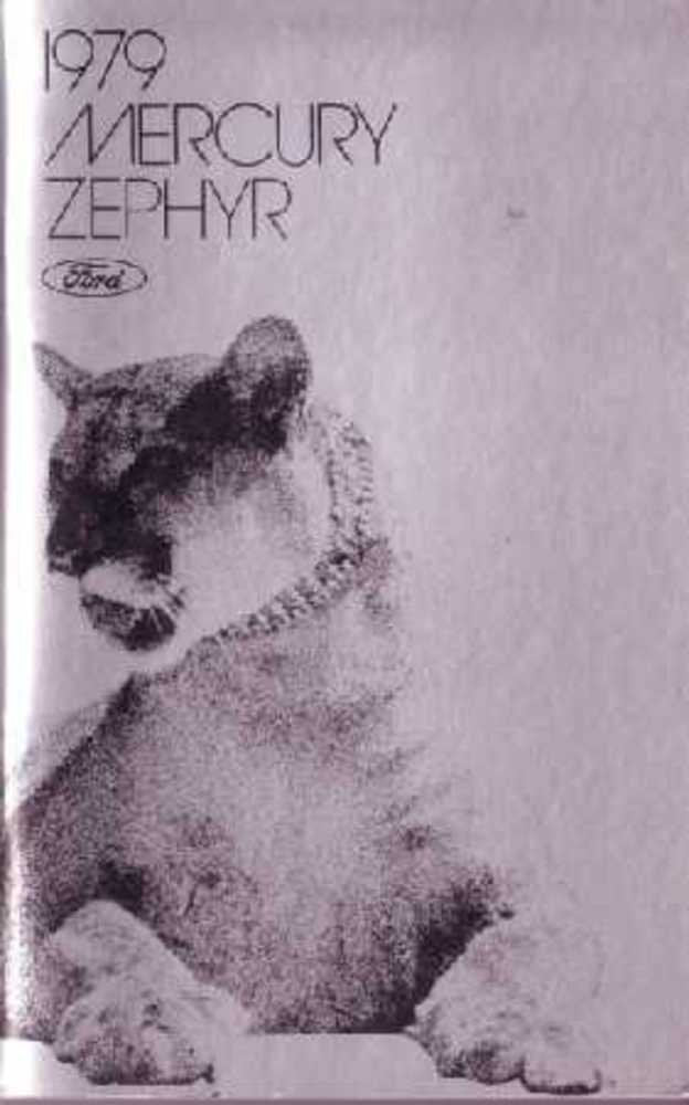 bishko automotive literature 1979 Mercury Zephyr Owners Manual User Guide Operator Book Fuses Fluids OEM