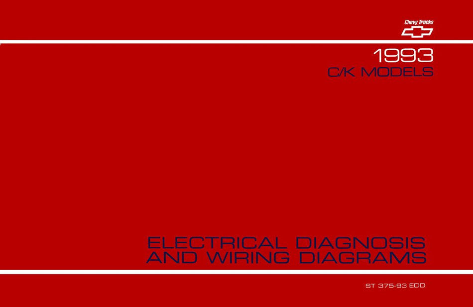 bishko automotive literature 1993 Chevrolet Light Duty Truck Wiring Diagrams Schematics Factory Specification
