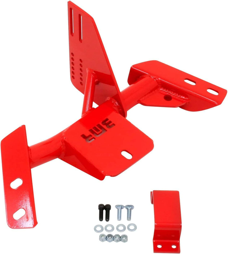 BMR Suspension TCC018R Torque arm relocation crossmember, TH350 / PG Red 1984-1992 3rd Gen F-Body