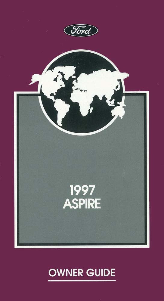 bishko automotive literature 1997 Ford Aspire Owners Manual User Guide Reference Operator Book Fuses Fluids