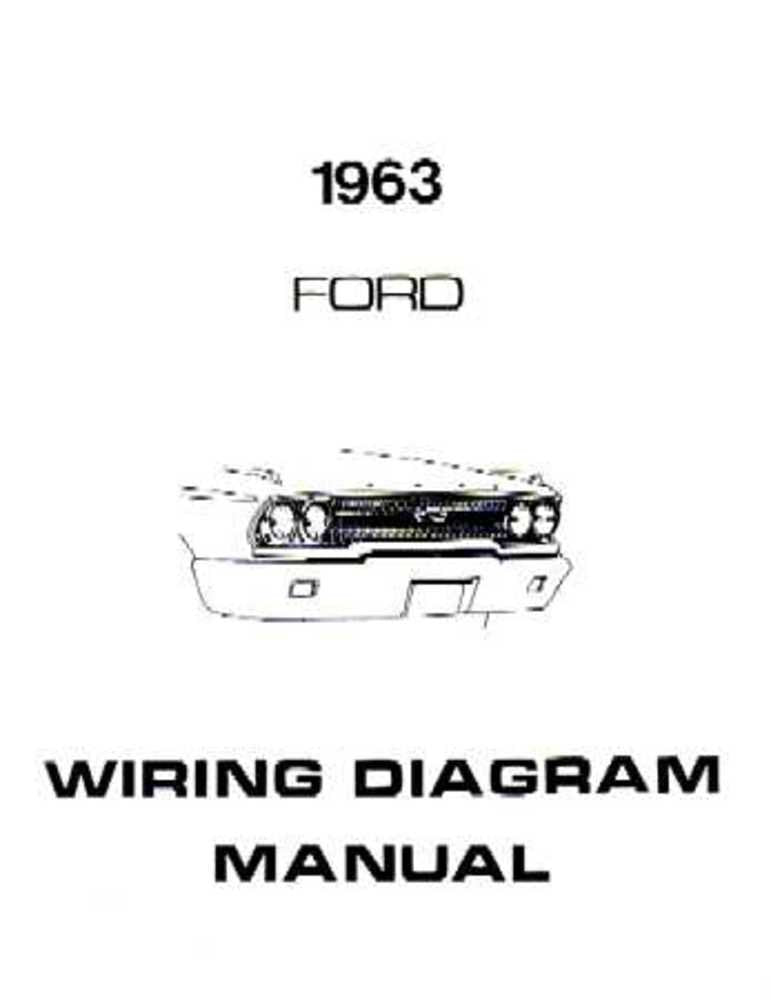 bishko automotive literature 1963 Ford Galaxie Electrical Wiring Diagrams Schematics Manual Book Factory OEM