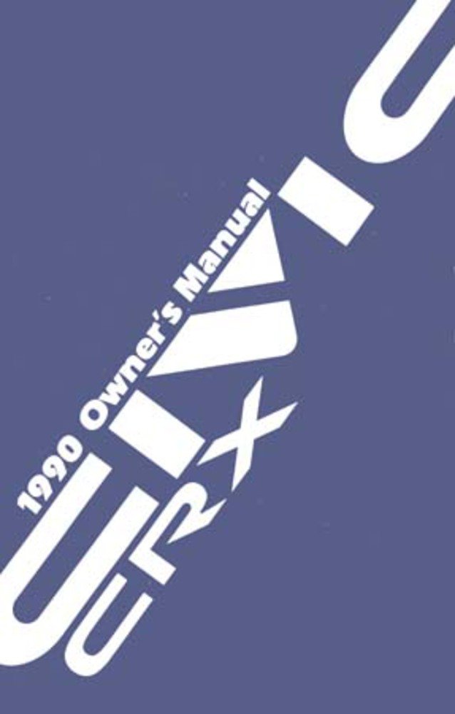 bishko automotive literature 1990 Honda Civic CRX Owners Manual User Guide Reference Operator Book Fuses