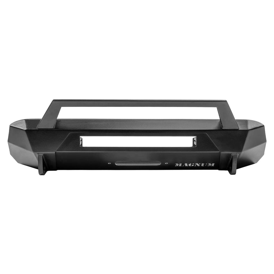 Magnum Front Bumper Winch RT Style Guard Black for 2016-2023 Toyota Tacoma