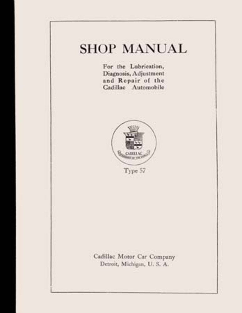 bishko automotive literature 1919 1920 Cadillac Type 57 Shop Service Repair Manual Book Engine Electrical OEM