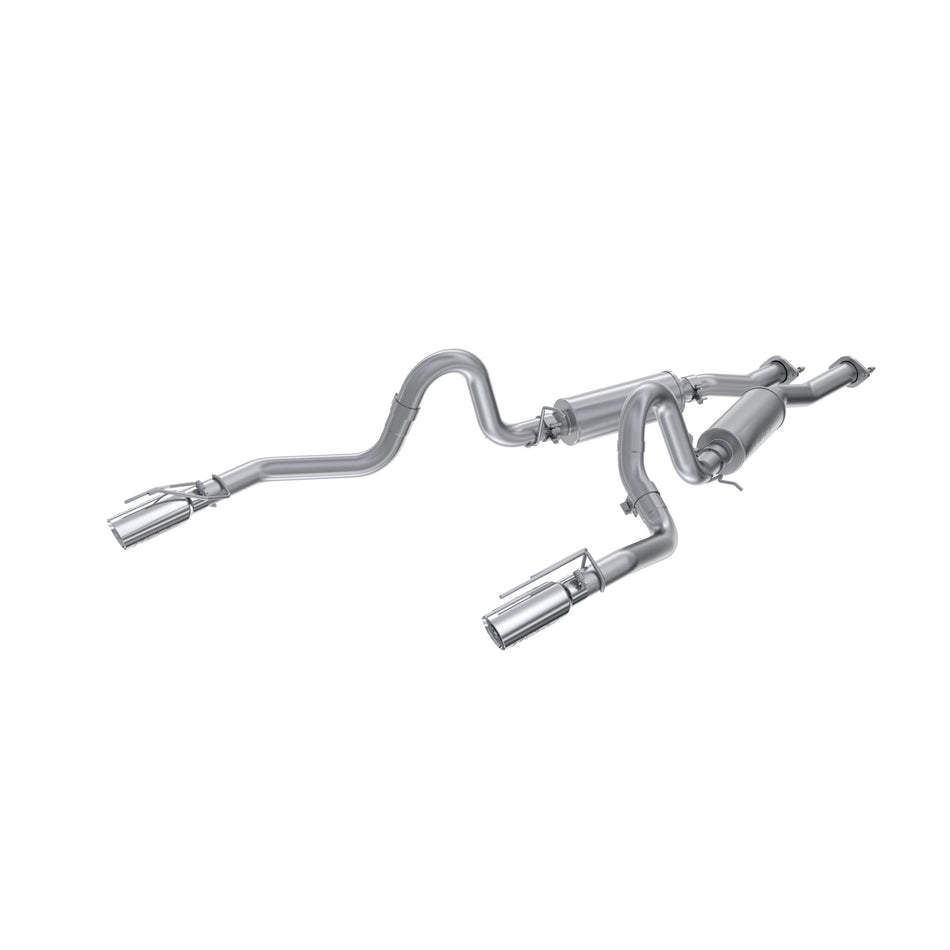 MBRP 2.5-Inch Aluminized Steel Cat-Back Exhaust Dual Rear Exit with T304 Stainless Steel Tip | Fits Ford Mustang GT/Mach 1 1999-2004 | 4.6L Engines Only | Street Profile | S7221AL