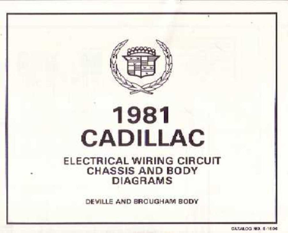 bishko automotive literature Wiring Diagrams Factory Specifications for The 1981 Cadillac Brougham Deville