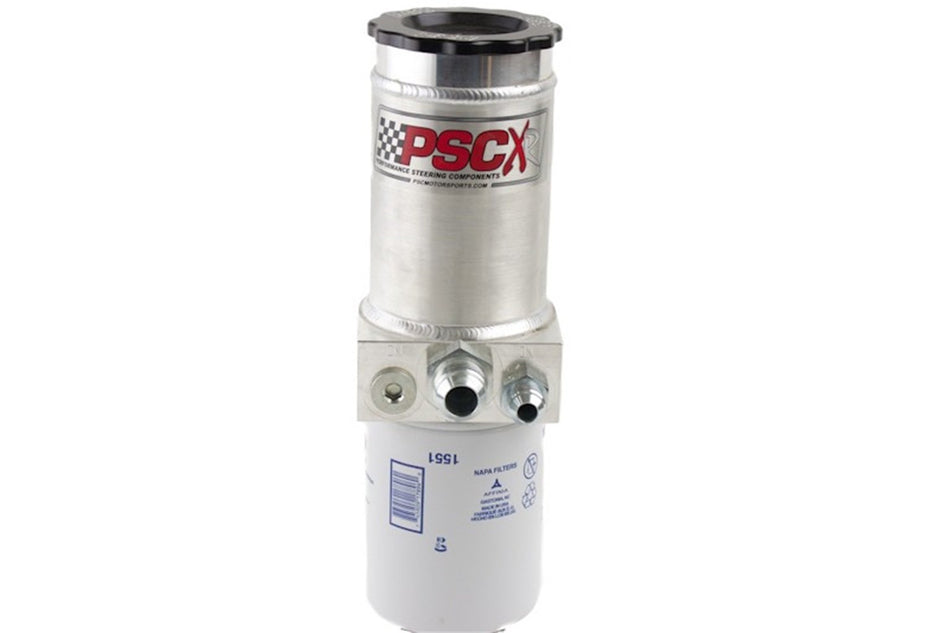 PSC Motor Sports SR500 Power Steering Pump Reservoir 3.5 in. Super Flow w/-12 Feed And -8 Return Power Steering Pump Reservoir