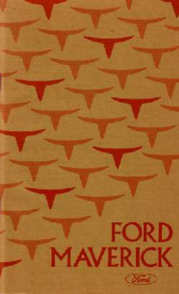 bishko automotive literature 1975 Ford Maverick Owners Manual User Guide Reference Operator Book Fuses Fluids