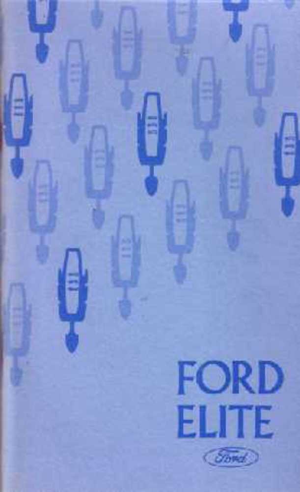 bishko automotive literature 1975 Ford Elite Owners Manual User Guide Operator Book Fuses Fluids OEM