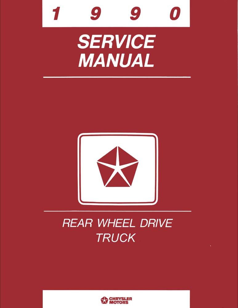 bishko automotive literature 1990 Dodge Ram Truck Ramcharger Shop Service Repair Manual Engine Drivetrain
