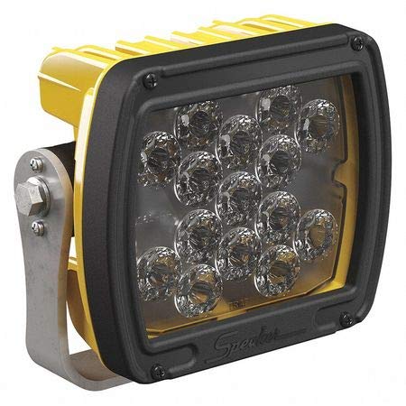 Spot Work Lamp,12/24V,Yllw Housing,Glass