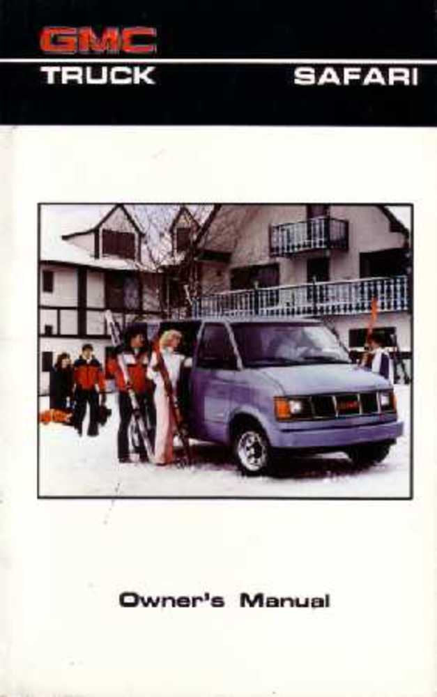 bishko automotive literature 1986 GMC Safari Van Owners Manual User Guide Operator Book Fuses Fluids OEM