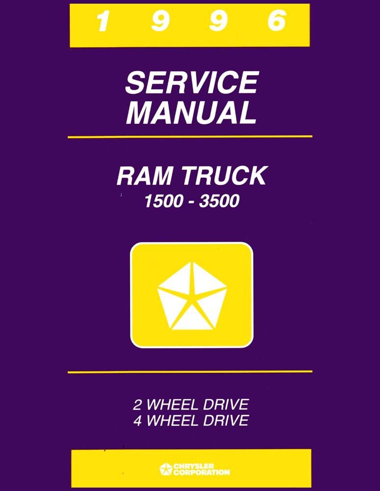 bishko automotive literature 1996 Dodge 1500-3500 Ram Truck Shop Service Repair Manual Book Engine Wiring OEM