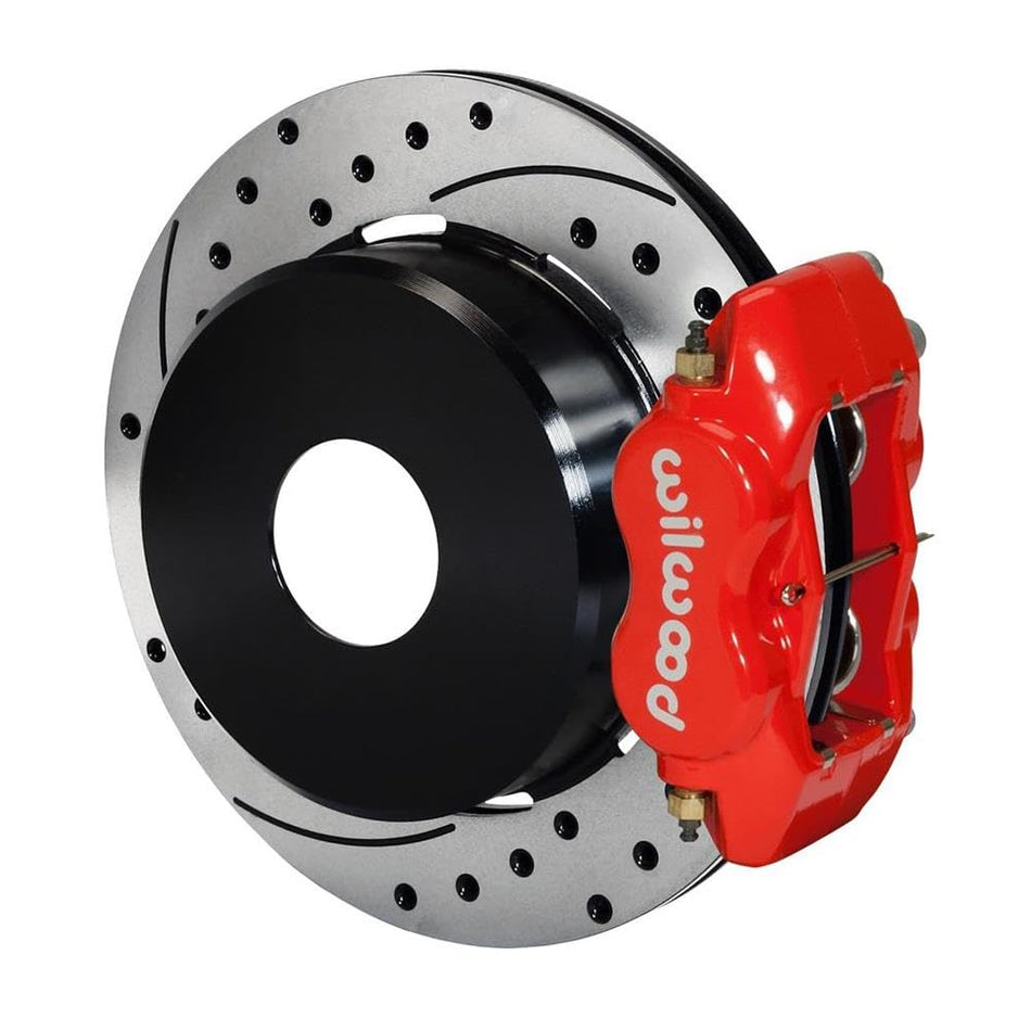 WILWOOD 140-7150-DR FDL P/S Park Brake Kit, Drilled, Red Big Ford New 2.50 Offset, Currie, Blank