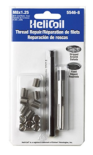 Heli-Coil 1-1/4 in. Stainless Steel Thread Repair Kit M8