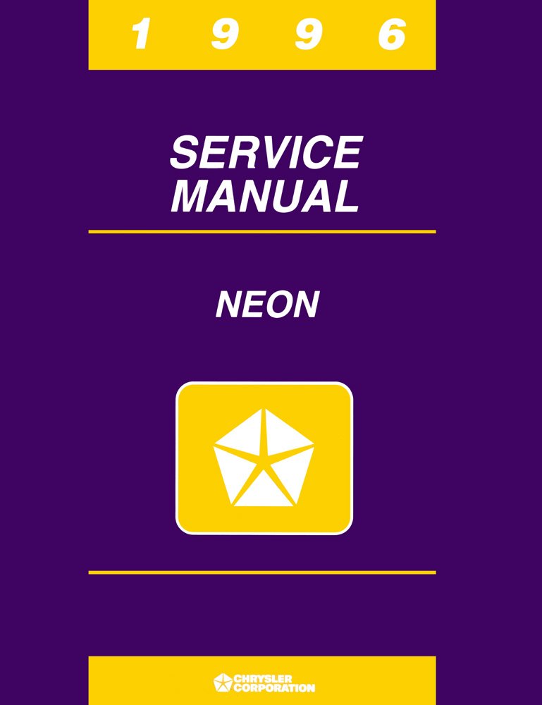 bishko automotive literature 1996 Dodge Plymouth Neon Shop Service Repair Manual Book Engine Wiring OEM