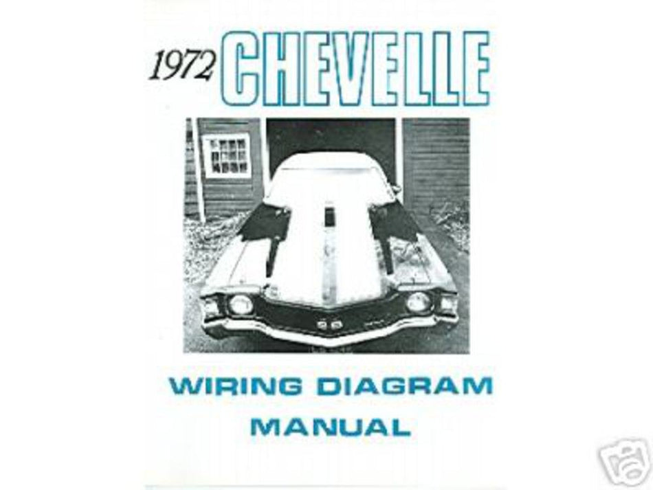 bishko automotive literature 1972 Chevrolet Chevelle Electrical Wiring Diagrams Schematics Mechanic OEM Book