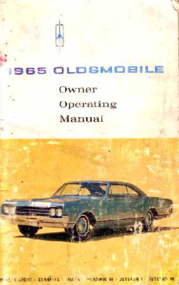 bishko automotive literature 1965 Oldsmobile 98 Delta 88 Owners Manual User Guide Operator Book Fuses Fluids