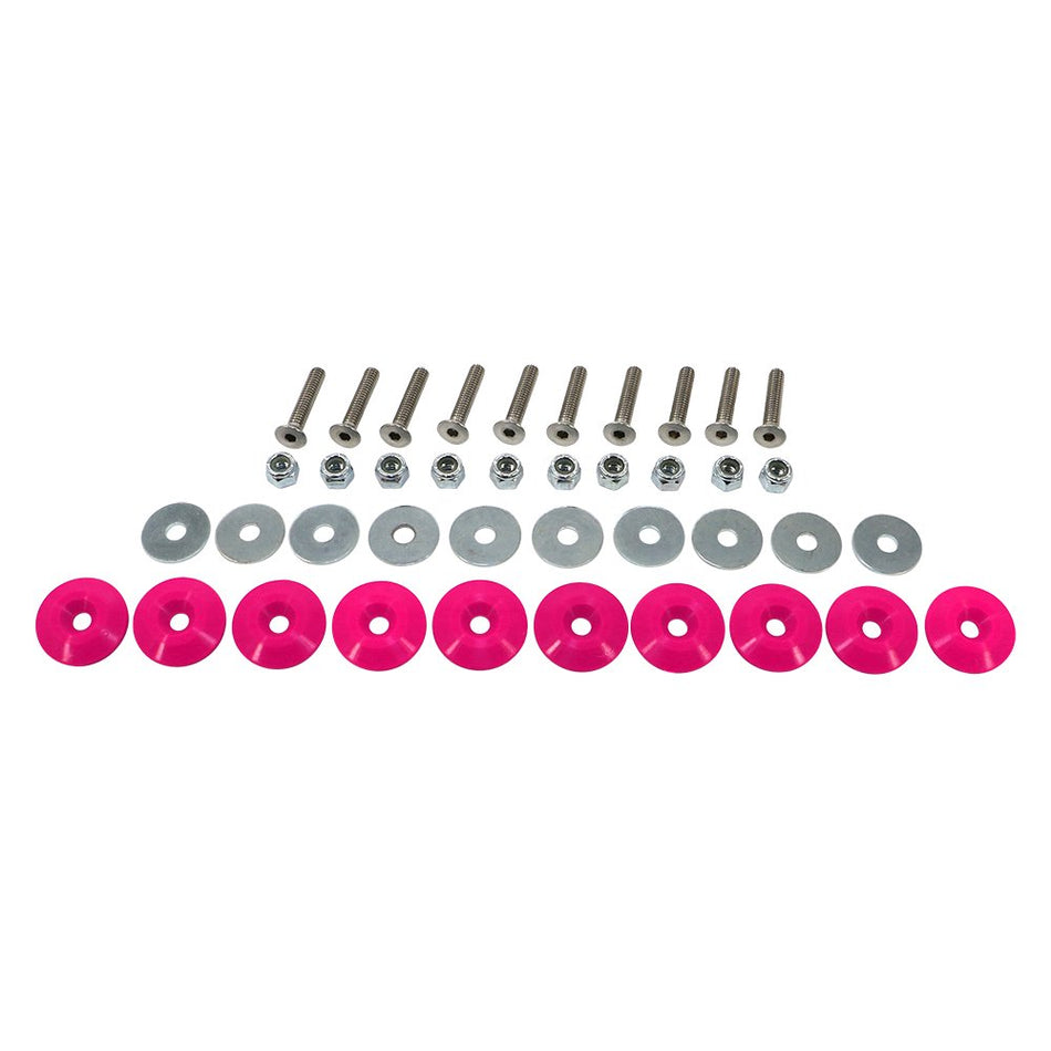 Dominator Race Products 1200-PK Pink Body Bolt Kits 10pc