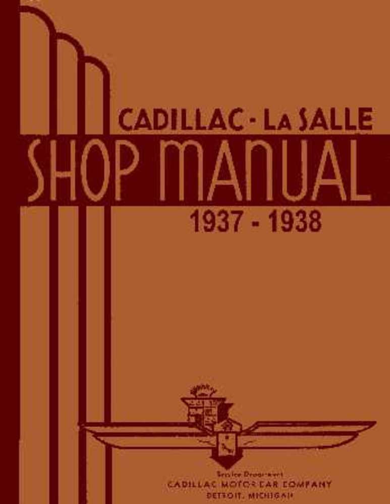 bishko automotive literature Shop Service Repair Manual for The 1937 1938 Cadillac 60 90