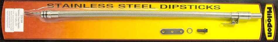 Milodon 22110 Stainless Steel Transmission Dipstick for General Motors Turbo 350
