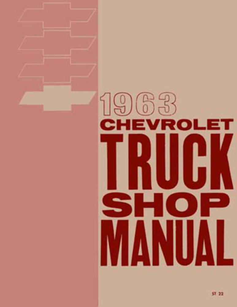 bishko automotive literature 1963 Chevy Pickup Truck Shop Service Repair Manual Book Engine Electrical