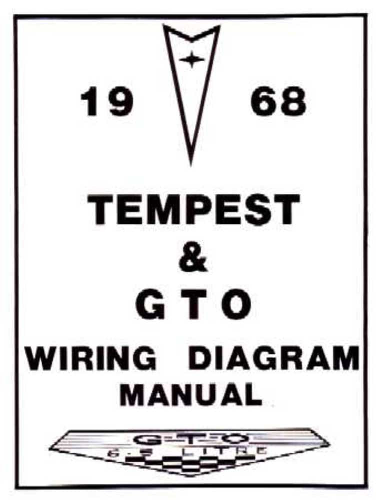 bishko automotive literature 1968 Pontiac GTO Tempest Electrical Wiring Diagrams Schematics Manual Book OEM