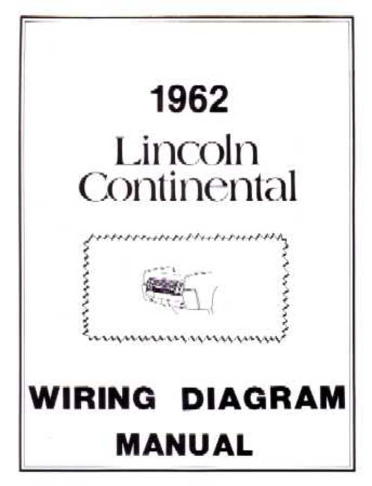 bishko automotive literature 1962 Lincoln Continental Electrical Wiring Diagrams Schematics Manual Book OEM