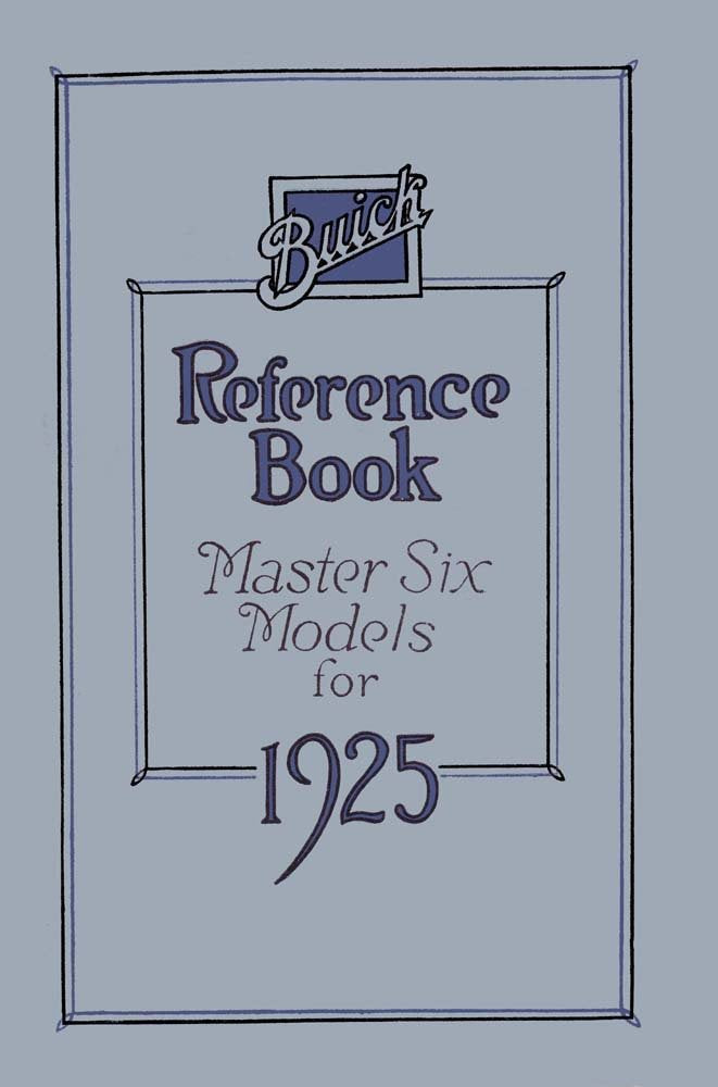 bishko automotive literature 1925 Buick Master 6 Owners Manual User Guide Reference Operator Book Fuses