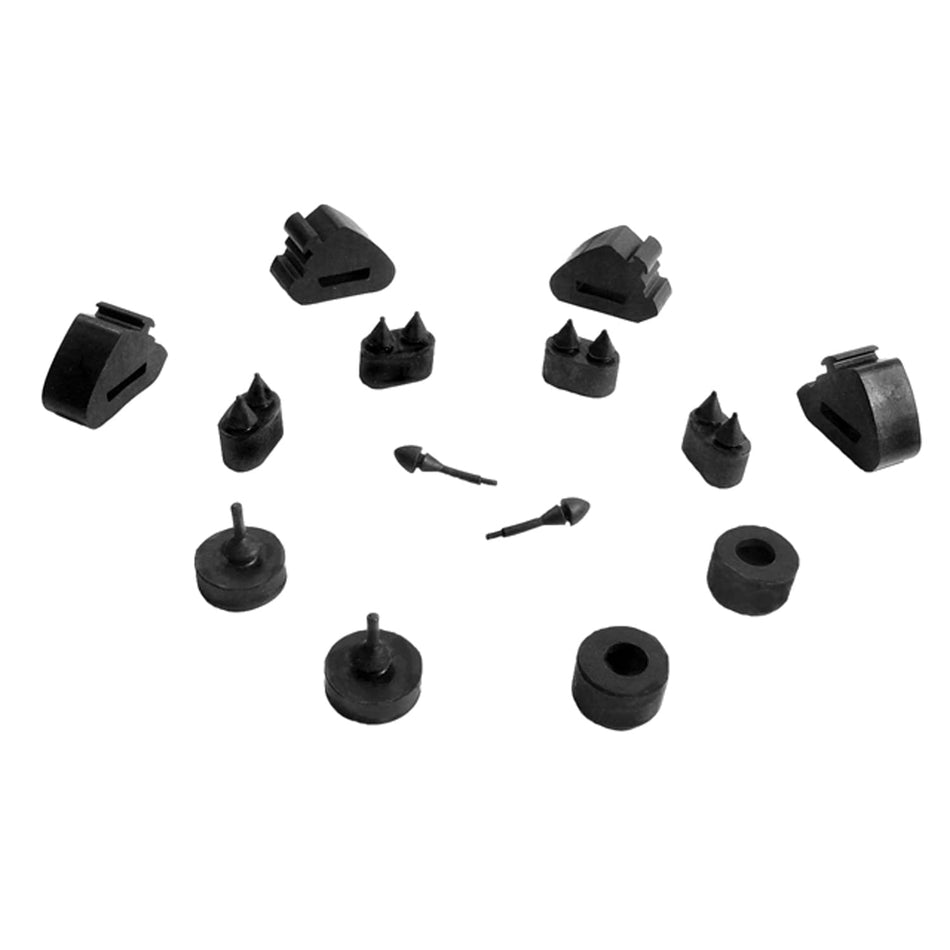Metro Moulded Parts SBK 207 14-Piece Snap-In Bumper Kit