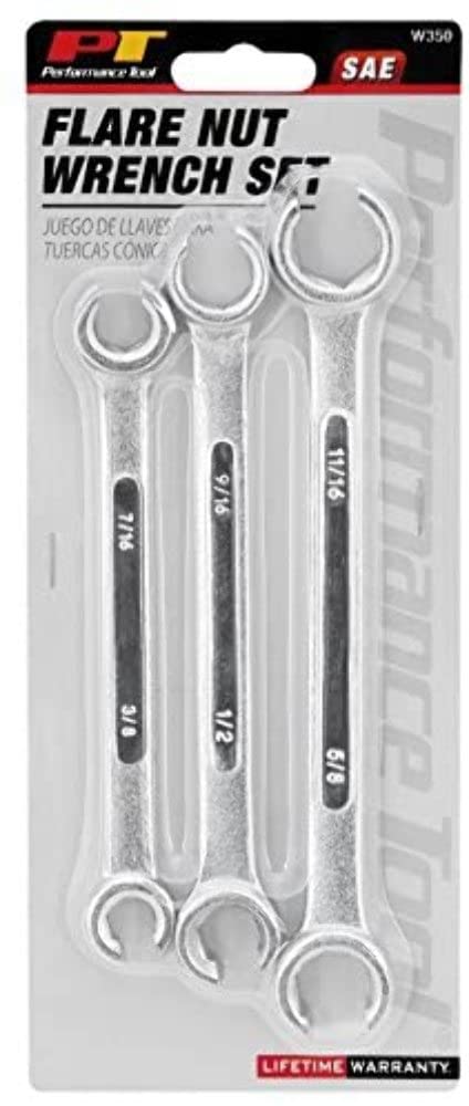 Wilmar W350 SAE Flare Nut Wrench Set, 3 Piece