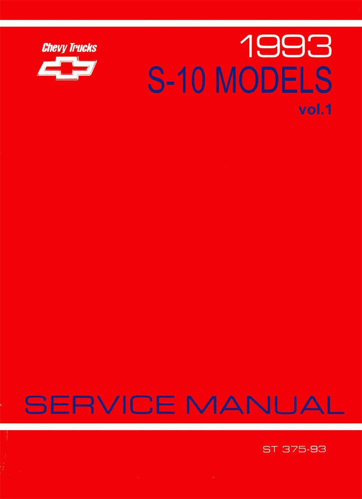bishko automotive literature 1993 Chevy S-10 Pickup Shop Service Repair Manual Book Engine Electrical