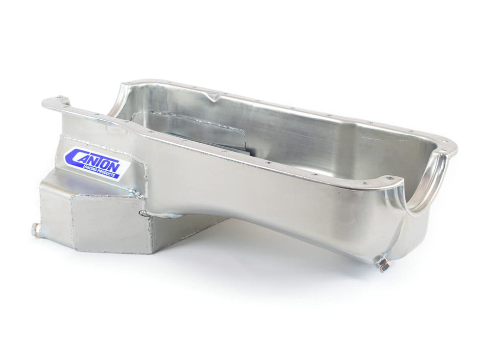 Canton Racing CAN15-644S Canton 15-644S Oil Pan Road Race Rear T-Sump - 7 qt - 7-1/2 in Deep - Steel