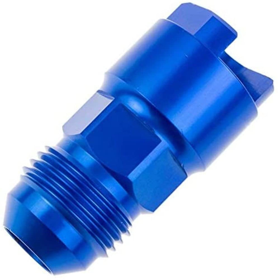 Red Horse Performance EFI Fitting-06 an Male to 3/8 SAE Quick-Disconnect Female Blue