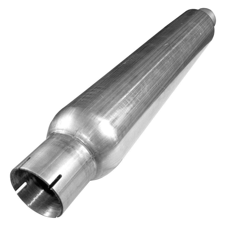Stainless Works - 3in SMOOTH TUBE MUFFLER (MILL FINISH) (ST3243)