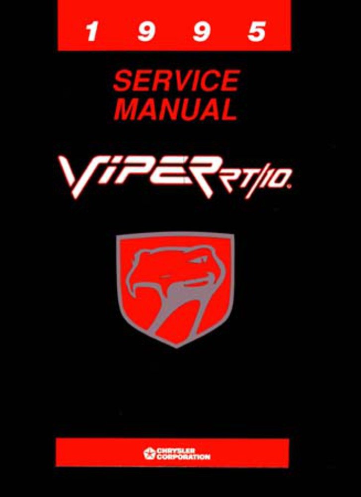 bishko automotive literature 1995 Dodge Viper Rt/10 Shop Service Repair Manual Engine Drivetrain Book OEM