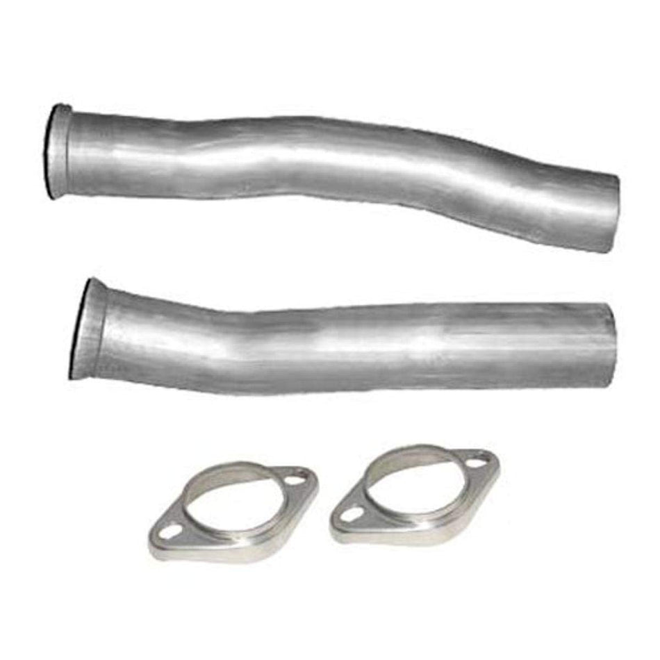 Pypes Exhaust PFF10K 2-1/2 Diameter Stainless Steel Intermediate Pipes Flow Tube for Ford Mustang-Pair