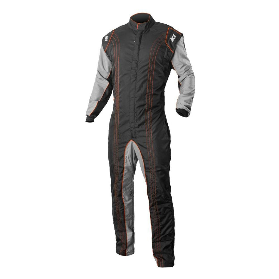 K1 Race Gear CIK/FIA Level 2 Approved Kart Racing Suit (Orange, XX-Small)