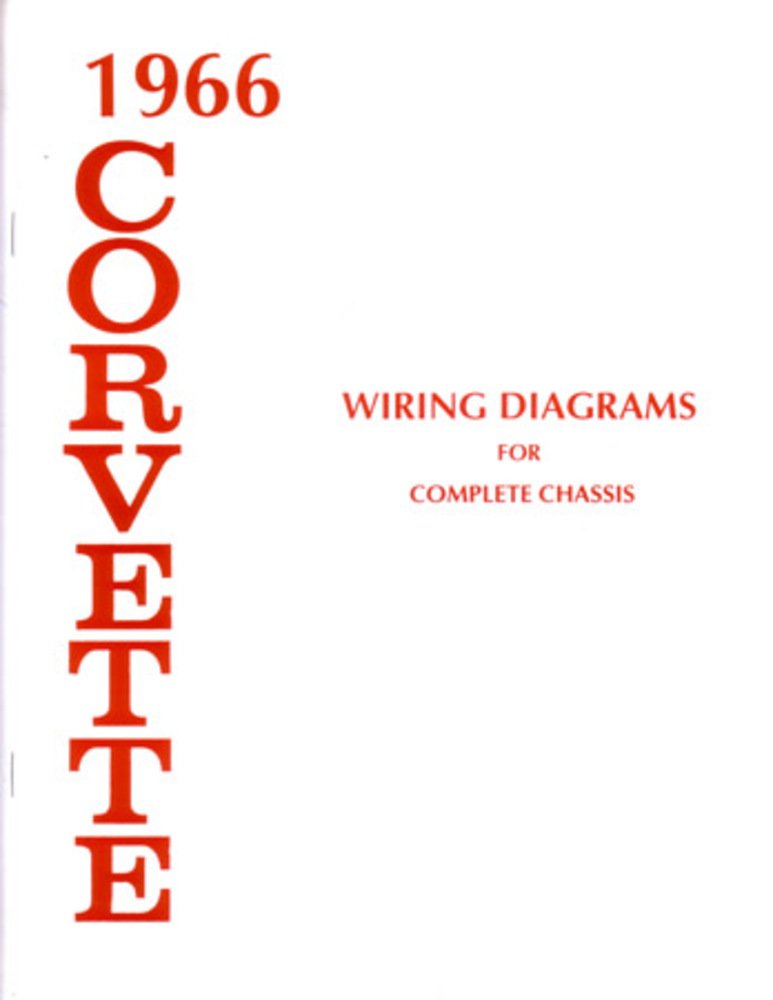 bishko automotive literature 1966 Chevrolet Corvette Electrical Wiring Diagrams Schematics Mechanic OEM Book