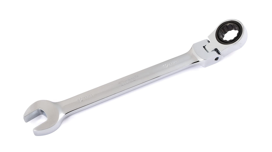 Titan 12812 12mm 12-Point 72-Tooth Flex-Head Ratcheting Combination Wrench