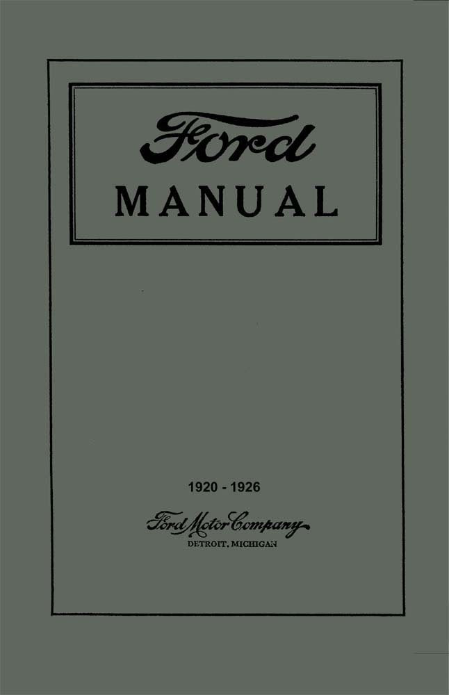 bishko automotive literature 1920 1924 1925 1926 Ford Model T Owners Manual User Guide Operator Book Fuses