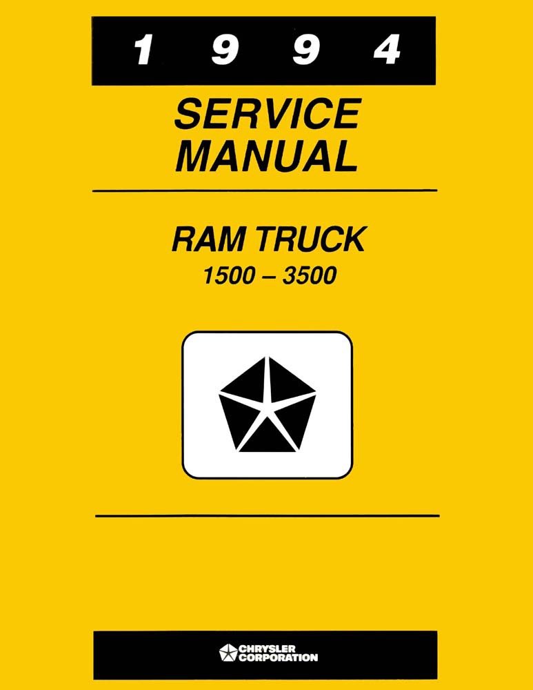 bishko automotive literature 1994 Dodge 1500-3500 Ram Truck Shop Service Repair Manual Book Engine Electrical