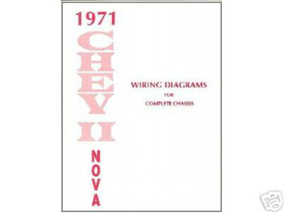 bishko automotive literature 1971 Chevrolet Chevy ll Nova Electrical Wiring Diagrams Schematics Mechanic Book