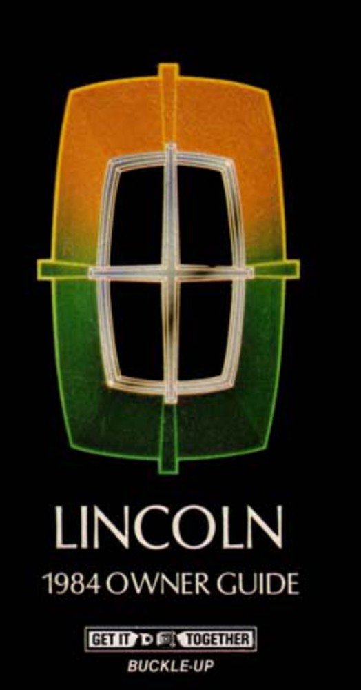 bishko automotive literature 1984 Lincoln Town Car Owners Manual User Guide Reference Operator Book Fuses