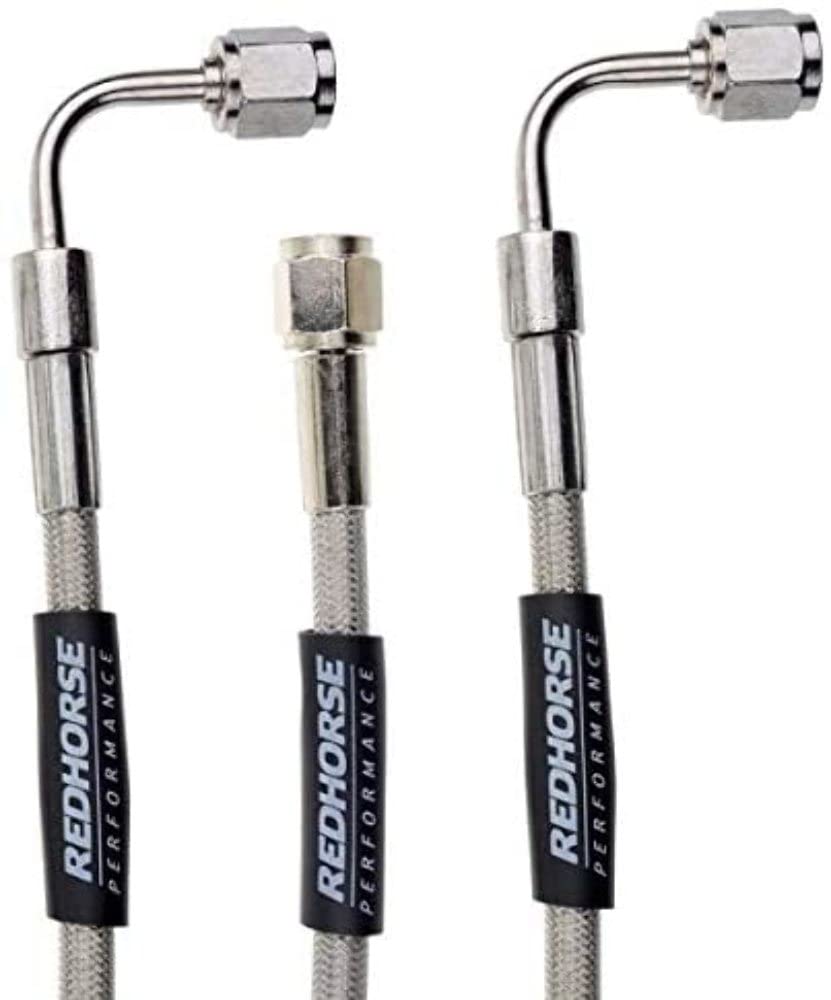Red Horse Performance 3390-03-60 Straight -3 To 90 Degree -3 60 Pre -Assembled Brake Line