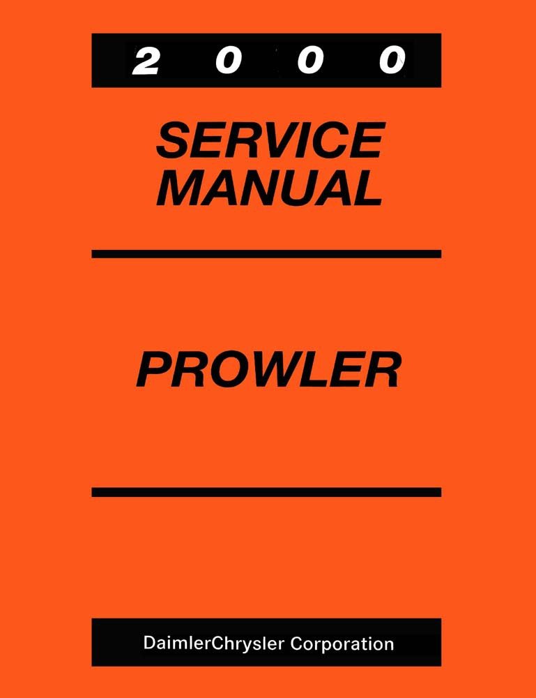 2000 Plymouth Prowler Shop Service Repair Manual Engine Drivetrain OEM