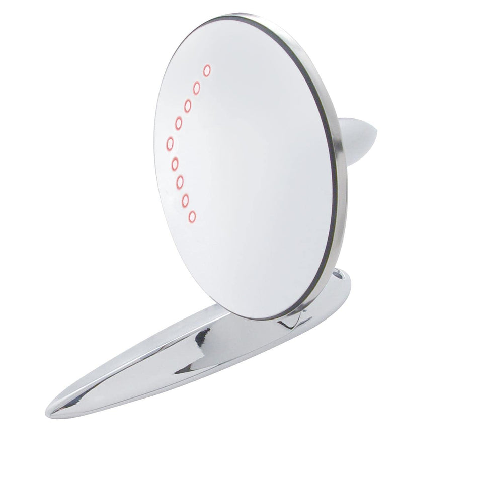 United Pacific C555728-LEDCVX Passenger Car Convex Exterior Mirror with LED Turn Signal Arrow