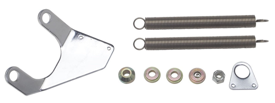 Trans-Dapt Performance 2386 Throttle Return Spring Kit Chrome Plated Steel Incl. Cable Bracket/Transmission Kick Down Cable Bracket/Springs/Mounting Hardware Fits Chevy Big Block Throttle Return Spring Kit