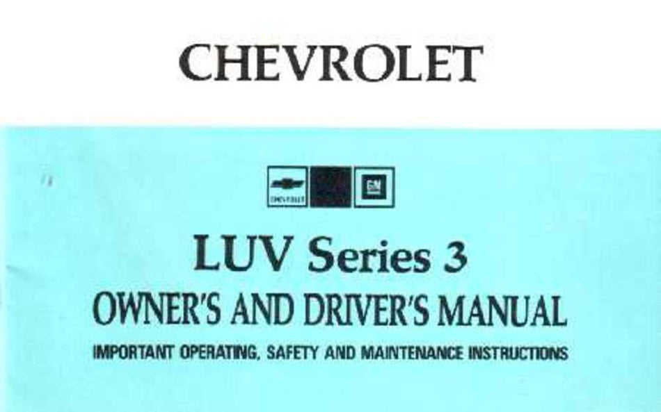 bishko automotive literature 1974 Chevrolet Luv Owners Manual User Guide Reference Operator Book Fuses Fluids